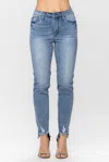 Judy Blue Cool Denim Sustainable Relaxed Fit Jeans In Medium Blue In Blue