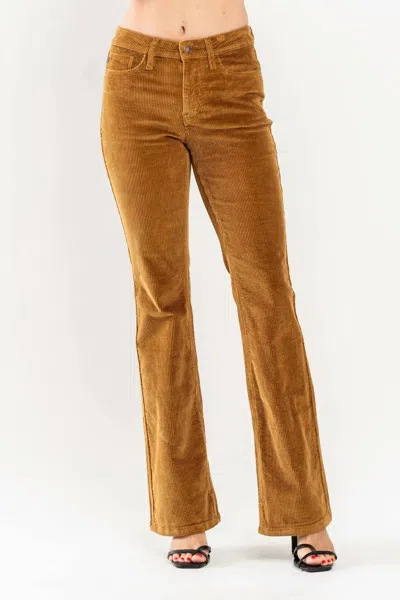 Judy Blue Corduroy Bootcut Pant In Camel In Brown