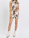 JUDY BLUE COW PRINT VEST IN BROWN