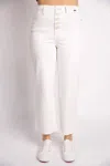 JUDY BLUE CROP WIDE LEG JEAN IN WHITE