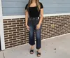 Judy Blue Cut Me Loose Tummy Control Cropped Wide Leg Jeans In Blue In Blue