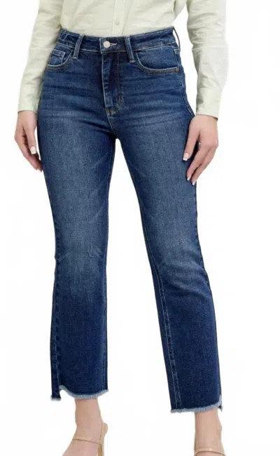 Judy Blue Dark Wash Kick Flares In Blue