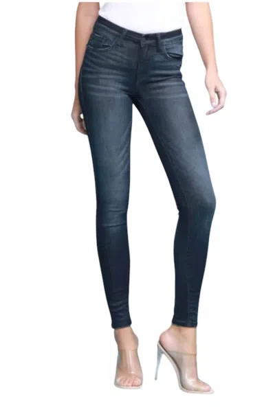 Judy Blue Denim Skinny Jeans In Dark Wash In Blue