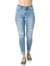 Judy Blue Tummy Control Destroy Skinny In Light Wash In Blue