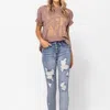 JUDY BLUE DESTROYED BLEACHED JEANS