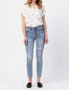 Shop Judy Blue Distressed Skinny Jeans In Light Wash In Blue