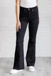 JUDY BLUE ETTA HIGH RISE CONTROL TOP FLARE JEANS IN BLACK