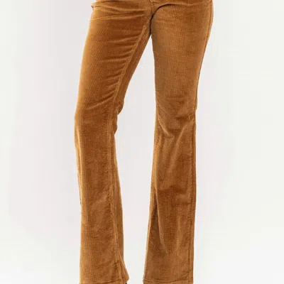 Judy Blue Fall Fun Corduroy Bootcut Jeans In Camel In Gold