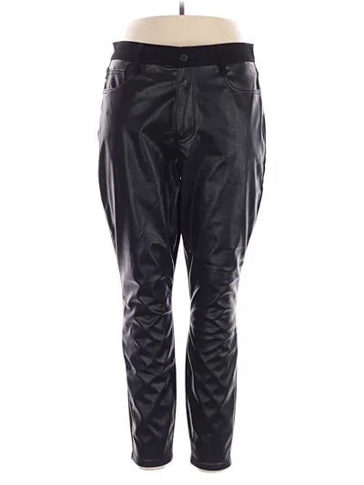 Pre-owned Judy Blue Faux Leather Pants In Black