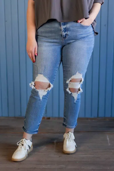 Judy Blue Gale High Rise Destroyed Jean In Medium Wash