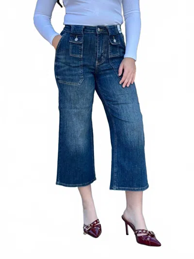 Judy Blue Good Times Cropped Jeans In Dark Wash In Blue