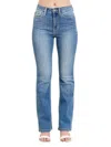 Judy Blue High Rise Classic Core Contrast Wash Bootcut Jeans In Light Wash In Blue