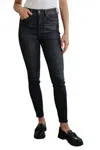JUDY BLUE HIGH RISE CONTROL TOP SKINNY JEANS IN WASHED BLACK