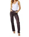 Judy Blue High Rise Frayed Hem 90's Straight Jeans In Brown In Brown