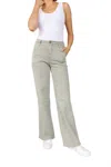 Shop Judy Blue High Rise Front Seam Straight Jeans In Sage In Green