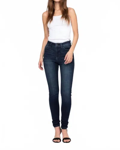 Judy Blue High Rise Skinny Jeans In Super Dark In Blue