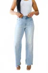 Judy Blue High-rise Straight Leg Jeans In Blue In Blue
