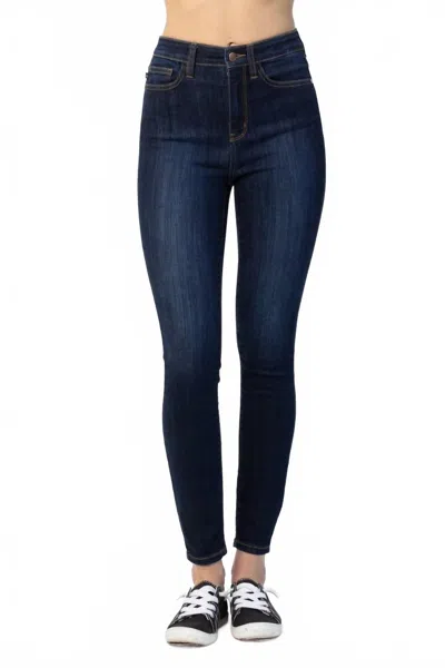 Judy Blue High Waist Back Phone Skinny Jeans In Dark Wash