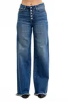 Judy Blue High Waist Column Straight Jeans In Blue In Blue