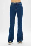 JUDY BLUE HIGH WAIST COOL TUMMY CONTROL FLARE JEANS IN DARK WASH