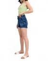 Judy Blue High Waist Double Button Waistband Denim Short In Blue In Blue