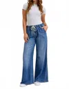Judy Blue High Waist Featherweight Palazzo Jeans In Blue In Blue