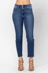 Judy Blue High Waist Front Yoke Slim Fit Denim Jeans In Blue