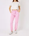 Judy Blue High Waist Garmet Dyed Jogger Pants In Light Pink In Pink
