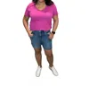 Judy Blue High Waist Raw Hem Shorts In Medium Wash In Multi