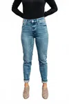 Judy Blue High Waist Relaxed Fit Non Distressed Jeans In Blue In Blue