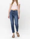 Judy Blue High Waist Shield Back Pocket Slim Fit Jeans In Medium Wash In Blue