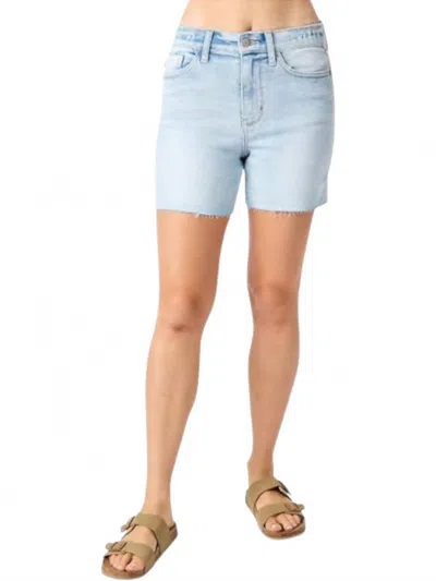 Judy Blue High Waist Shorts In Light Wash In Blue