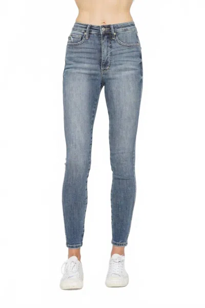 Judy Blue Sadie High-waist Skinny Jeans In Medium In Blue