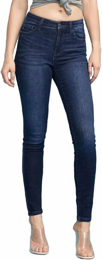 Judy Blue High Waist Skinny Jeans In Dark Blue