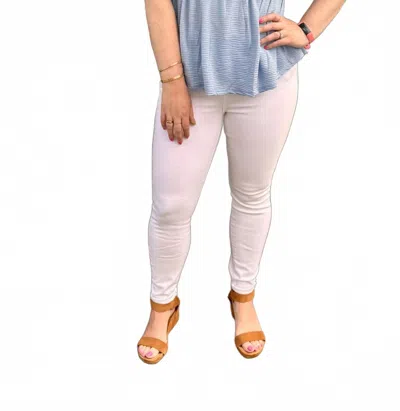 Judy Blue High Waist Skinny Jeans In White In Pink
