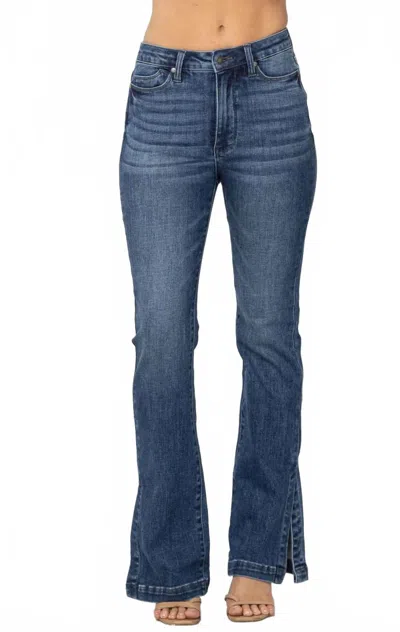 Judy Blue High Waist Slim Boot Jeans With Slit - Plus In Blue