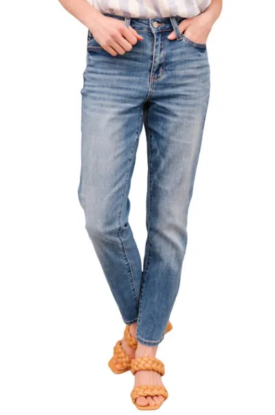 Judy Blue High Waist Slim Fit Jeans In Dark Wash In Blue