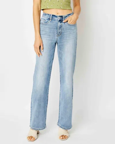 Judy Blue High Waist Straight Leg Jeans In Blue