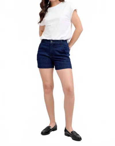 Judy Blue High Waist Trouser Denim Short In Dark Blue