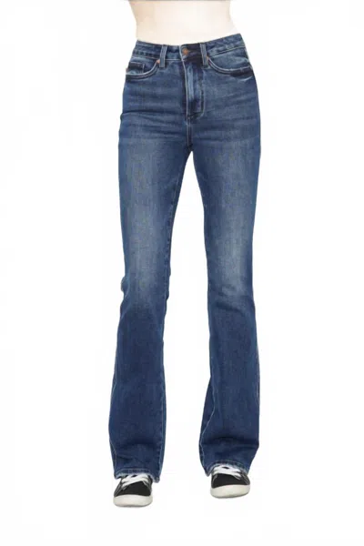 Judy Blue High Waist Tummy Control Bootcut Jeans In Dark Wash In Blue
