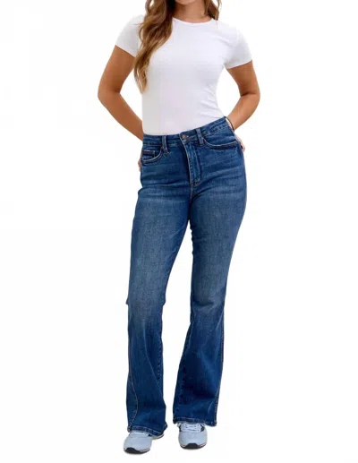 Judy Blue High Waist Tummy Control Bootcut Jeans In Medium Wash In Blue