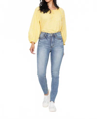 Judy Blue High Waist Tummy Control Shield Pocket Skinny Jeans In Blue