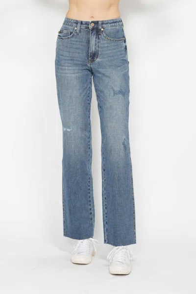 Judy Blue High Waist Tummy Control Straight Jeans In Blue