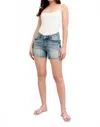 Judy Blue High Waist V Front Vintage Denim Short In Blue In Blue