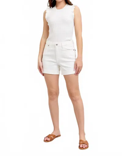 Judy Blue High-waisted Shorts In White