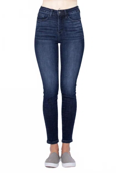 Judy Blue High-waisted Skinny Jean In Dark Wash In Blue