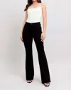 Judy Blue High-waisted Star Seam Detail Flare Jeans In Black