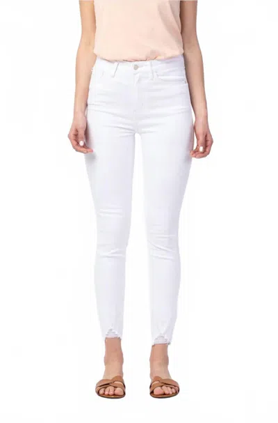 Judy Blue Hi-waisted Non-destroy Skinny Jeans In White