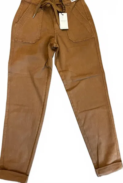 Judy Blue Hw Garment Dyed Cuff Joggers In Camel In Brown