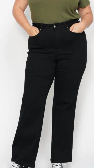 Judy Blue Hw Tummy Control Classic Straight In Black